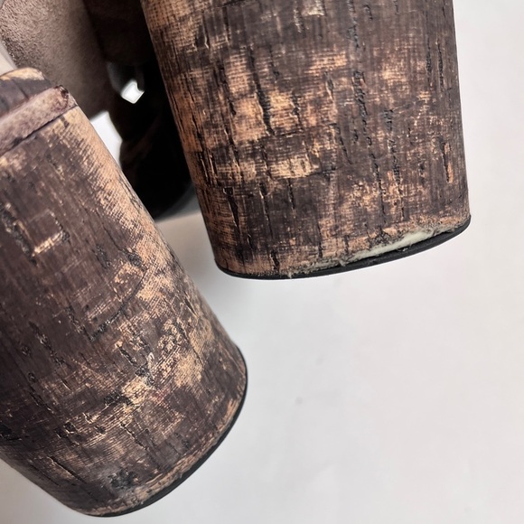 Rag & Bone Boho Sommer Brown Suede Wedge Sandals Size 6.5 - Picture 11 of 12